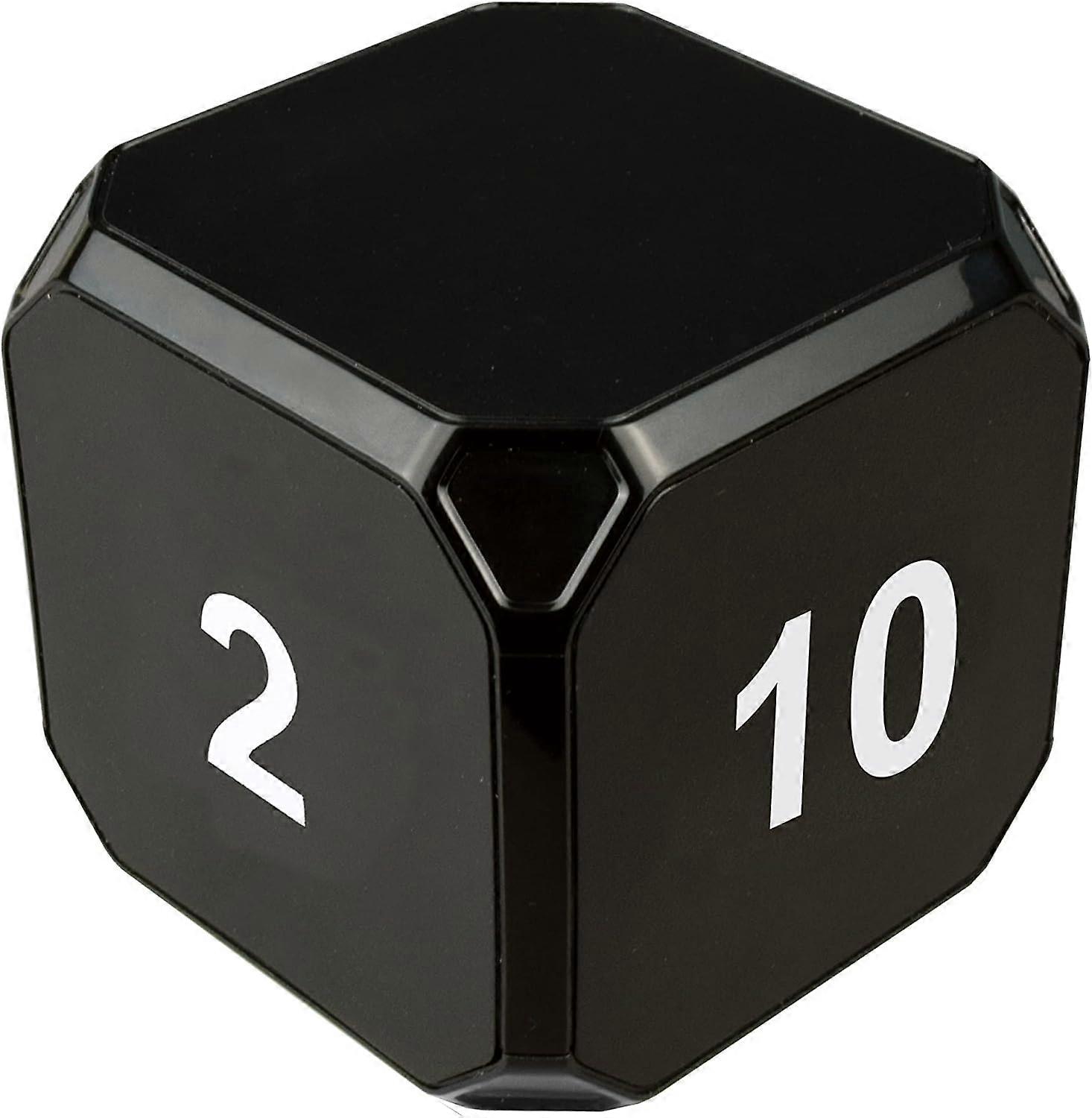 1pcs Cube-timer Kitchen Timer Gravity Sensor Flip Meditation Timer Management And Countdown 5-15-25-45 minute,black