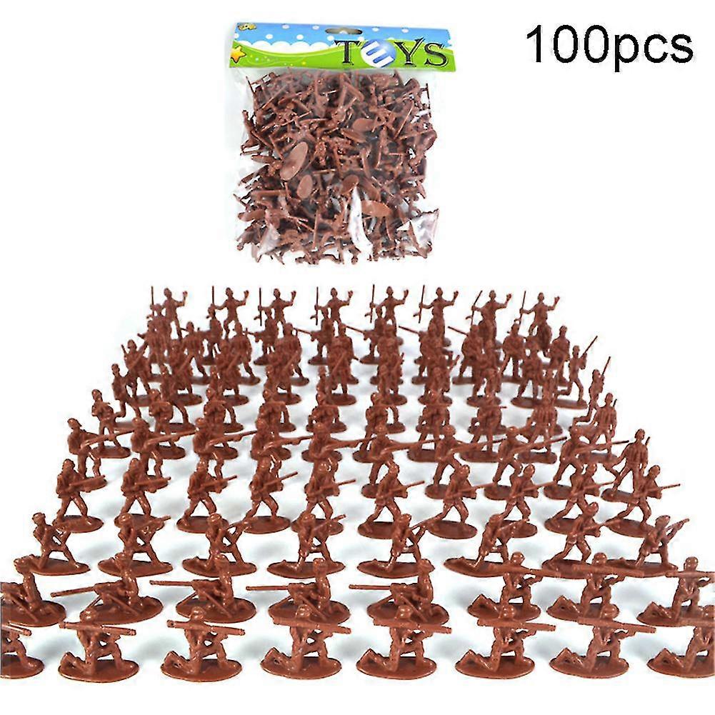 100 יחידות מיני דמויות חיילים קלאסיות - ערכת משחקים לילדים צעצועים מתנות