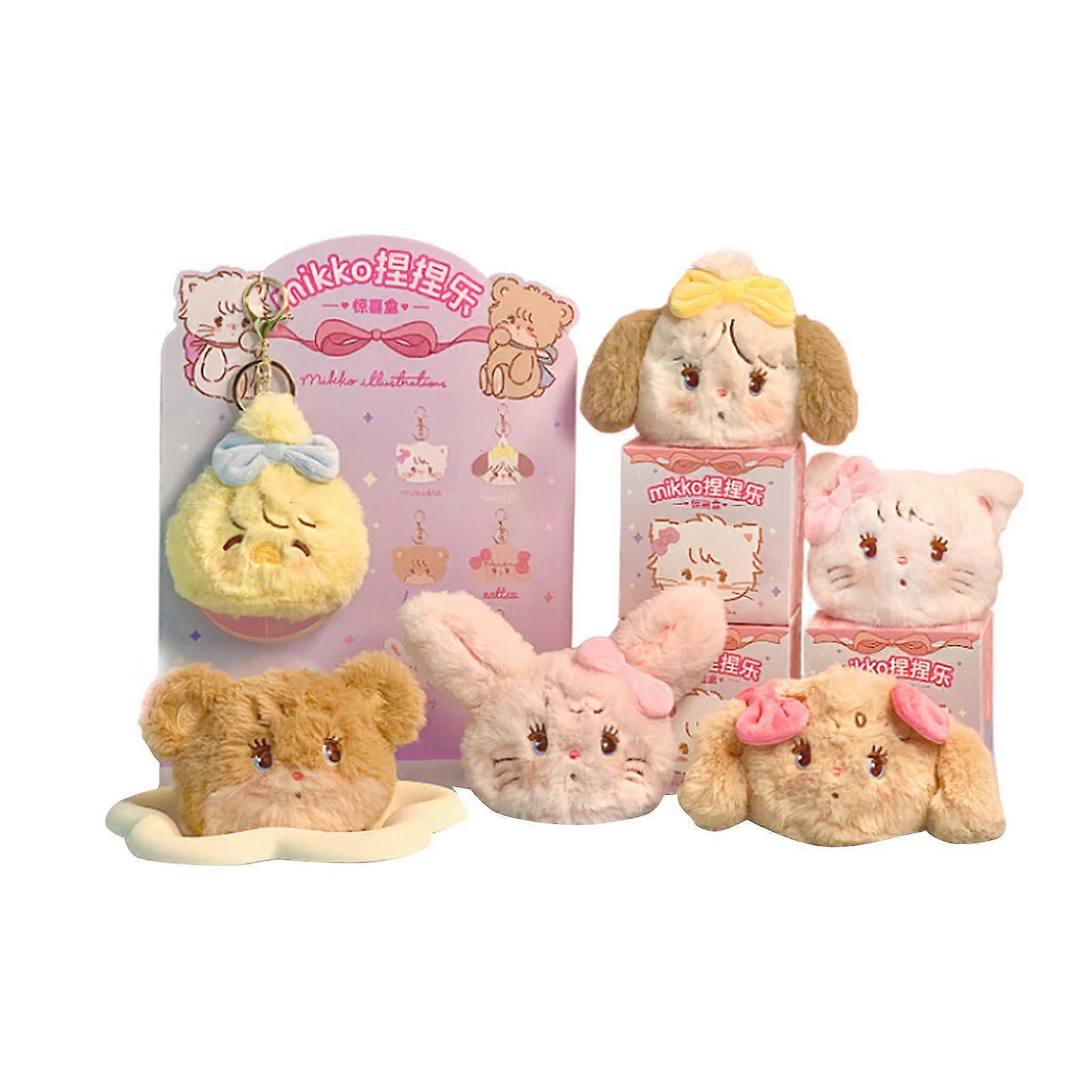 6 Pz Peluche Portachiavi Bambola Mini Figure d'azione per regalo Modern Home Decor Bambini