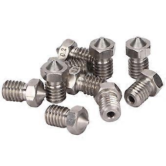 3D-Druckerdüsen, Bogenstruktur, Abriebfestigkeit, gute Verarbeitung, Edelstahl-Extruderdüsen, 0,2 mm