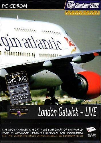 London Gatwick Live Flight Sim Add-On - PC CD - New & Sealed