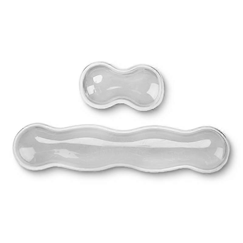 INF Ergonomic Waveform Crystal Clear Wrist Rest Mouse Pad