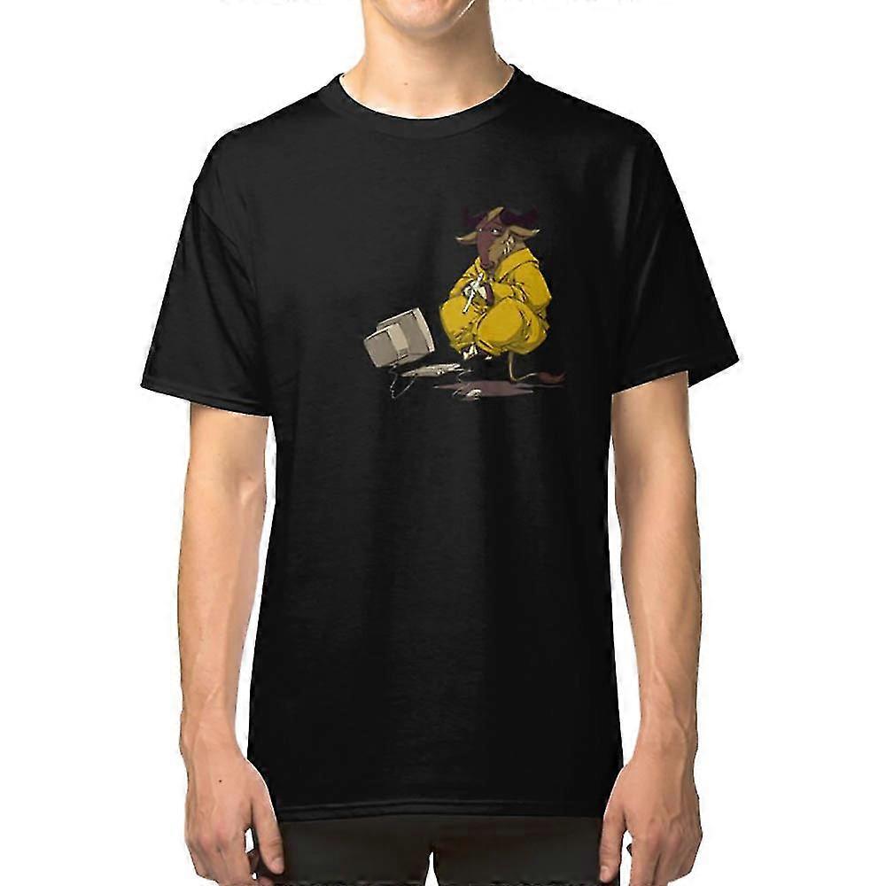 Meditating GNU Playing a Flute T-shirt