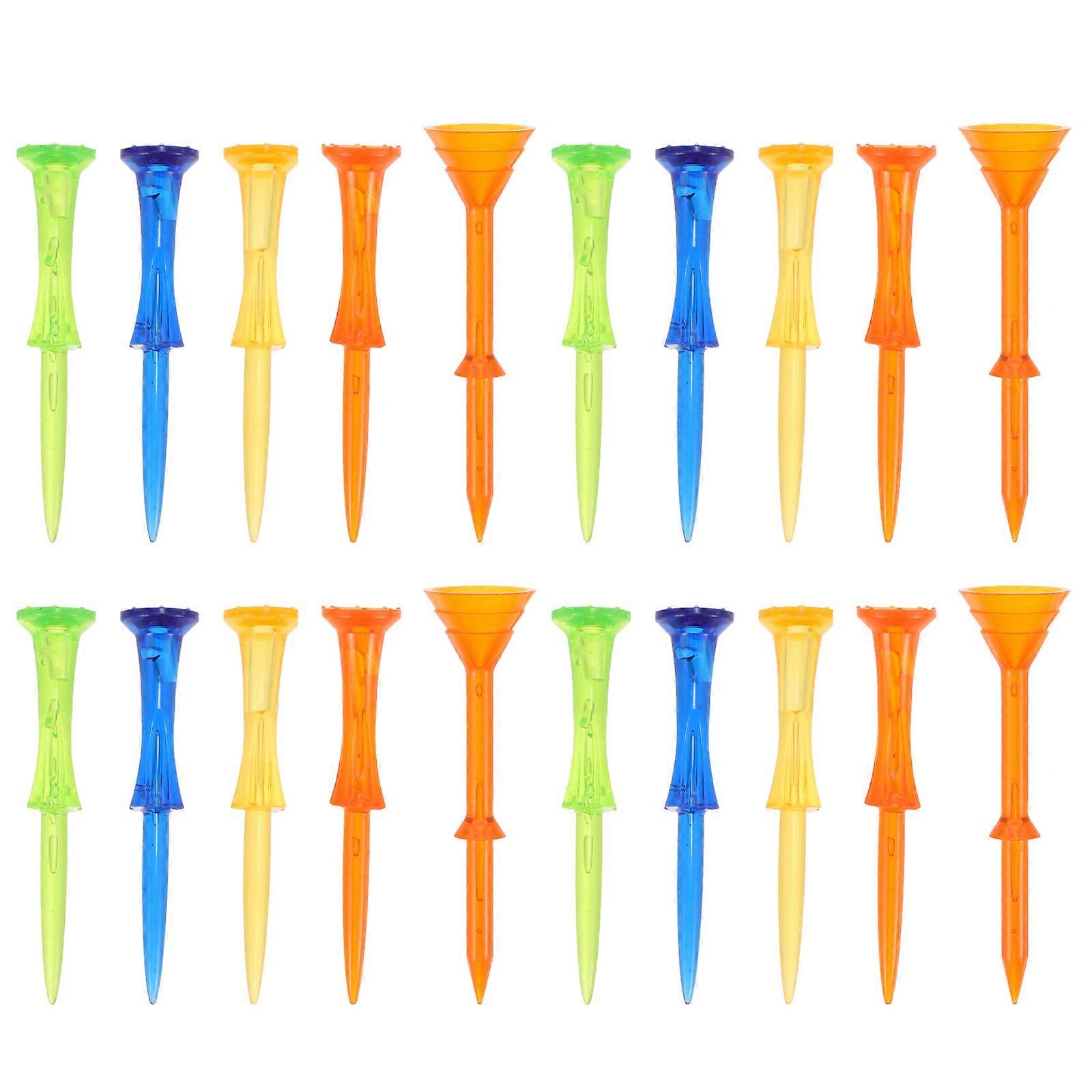 20pcs Golf Tees Pegs Golf Spikes Replaceable Golf Tees Golf Training Accessories