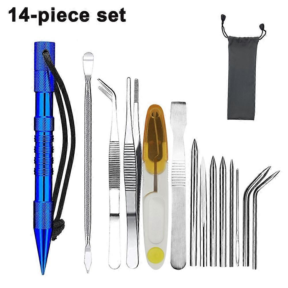 Enhance Your Crafting Projects with 14 Pcs Paracord Needle Set - Paracord Fid Lacing Needles and Smoothing Tools