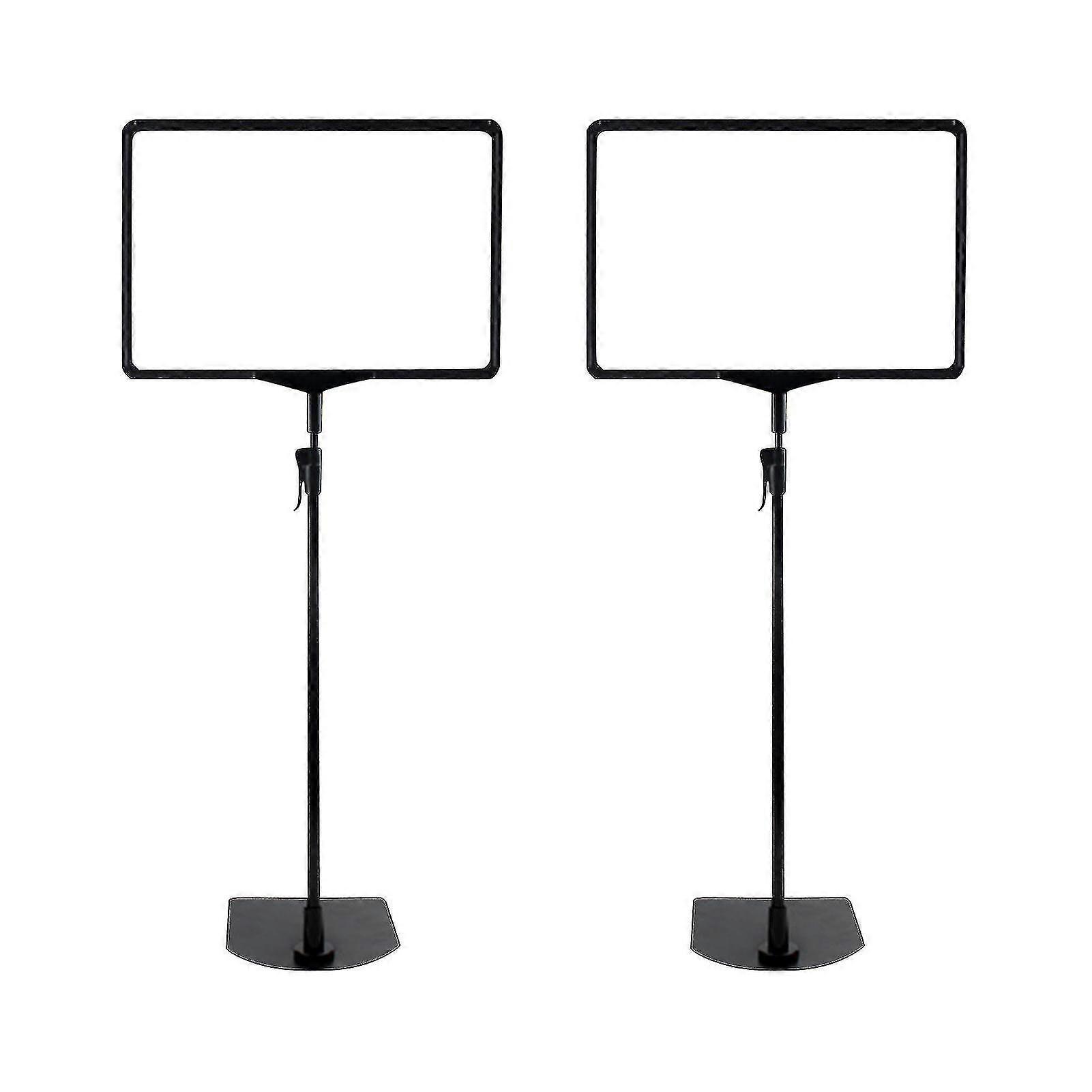 2pcs A4 Adjustable Height For Display Supermarket Table Floor Sign Stand Wedding