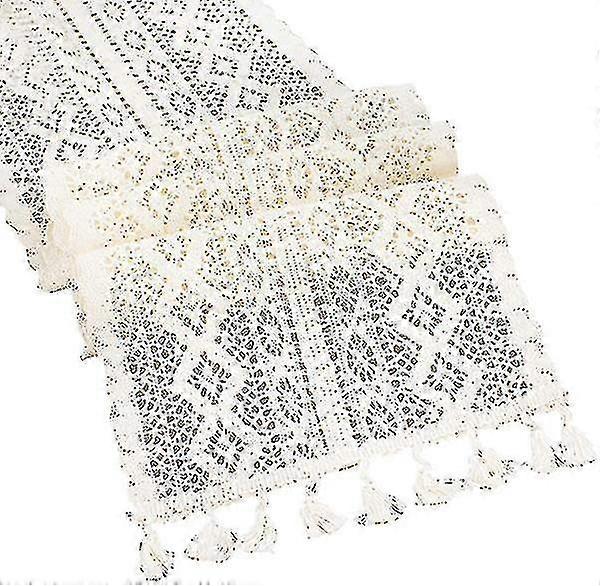 Macrame Table Runner,cotton Crochet Vintage Table Runner With Tassels,for Wedding Dining Table,bohe