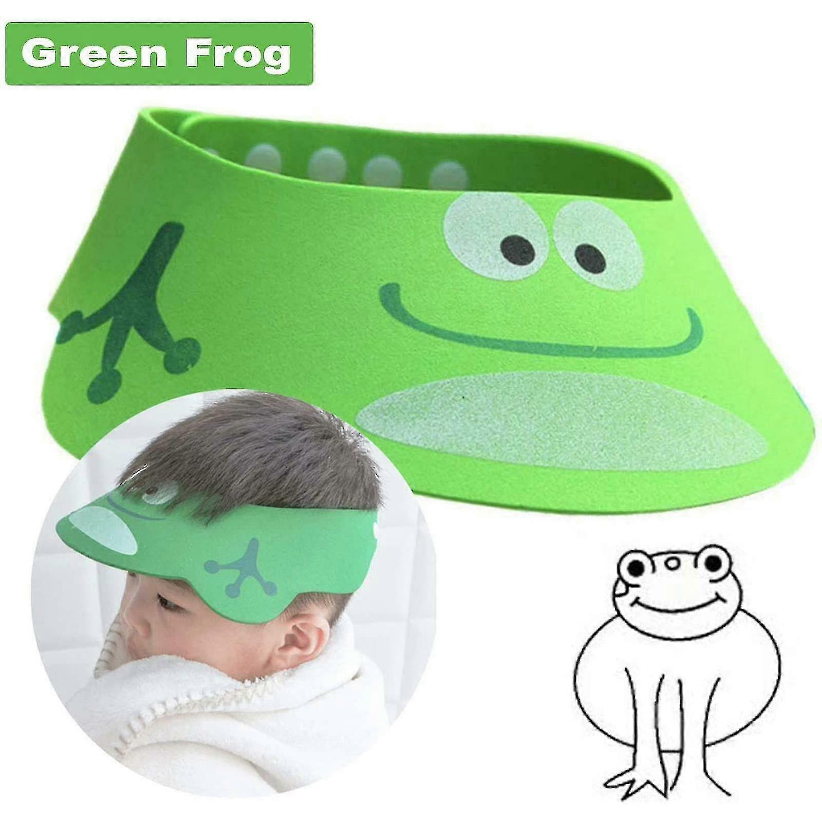 Kids Adjustable Shower Cap Shampoo Bath Bathing Hat Wash Hair Face Shield E