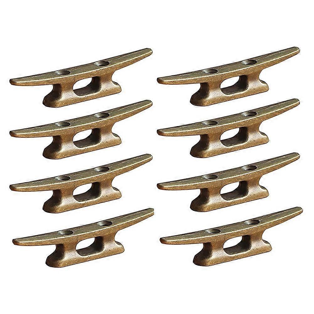 Boat Dock Cleat 4 Inch for Mooring Boat Bronze Host Cast Iron Suitable for Nautical Beach Lake Mari