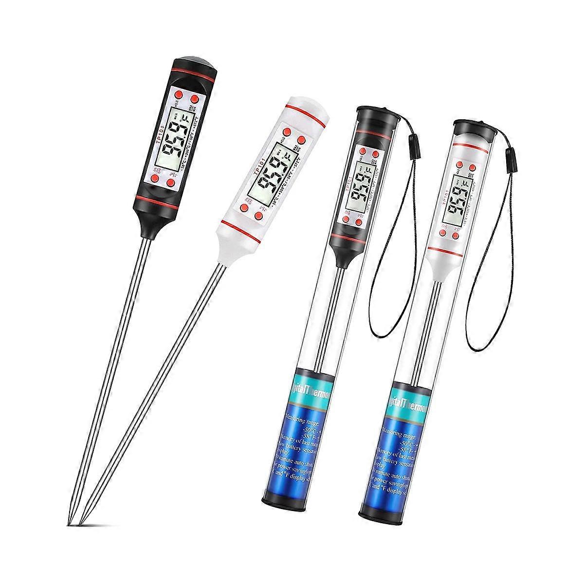 Kitchen Food Thermometer Waterproof Digital Immediate Read Meat Thermometer with Long Probe for Can