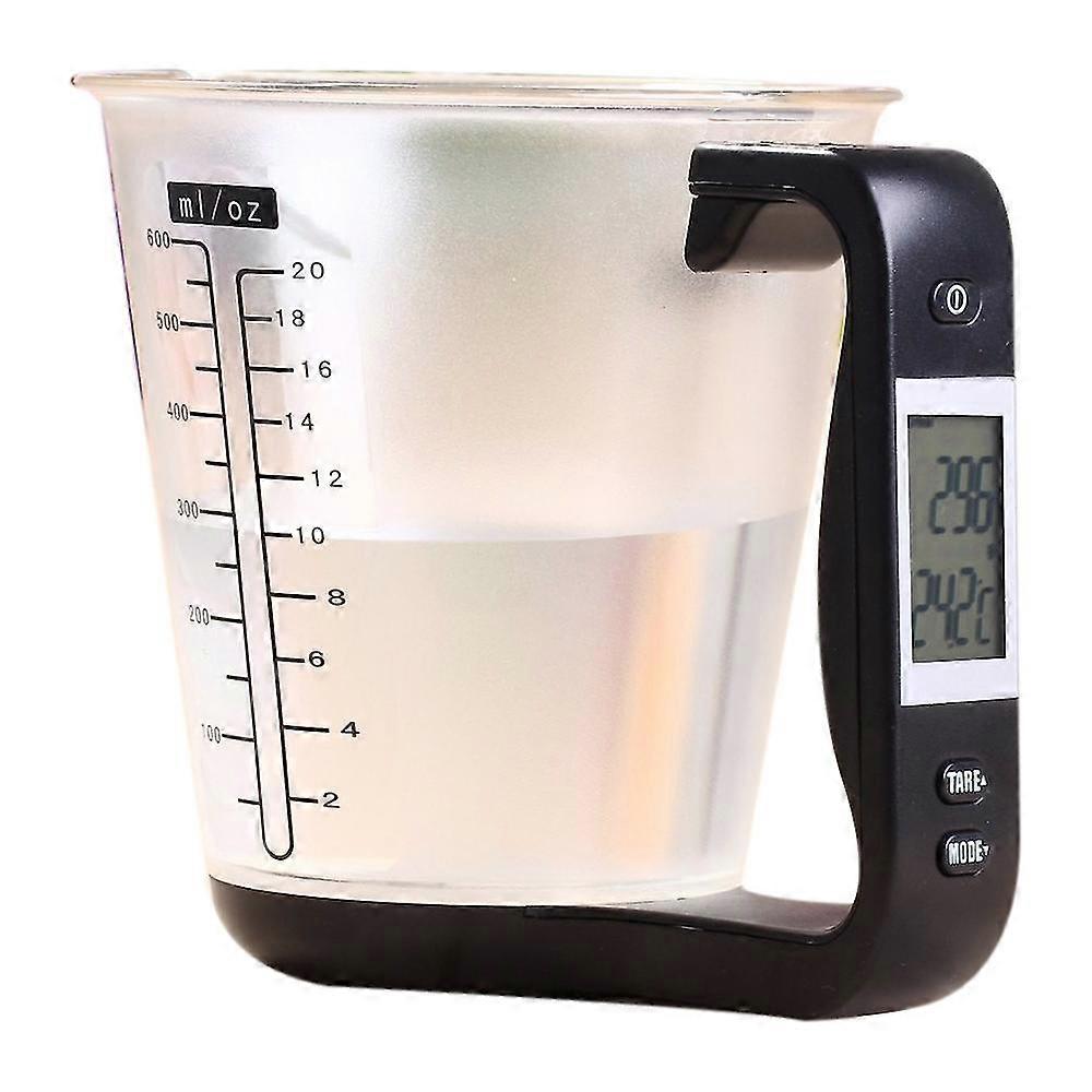 Electronic Measuring Cup, Kitchen Scales, Digital Beaker, Host, Temperature Measurement, With Lcd Display