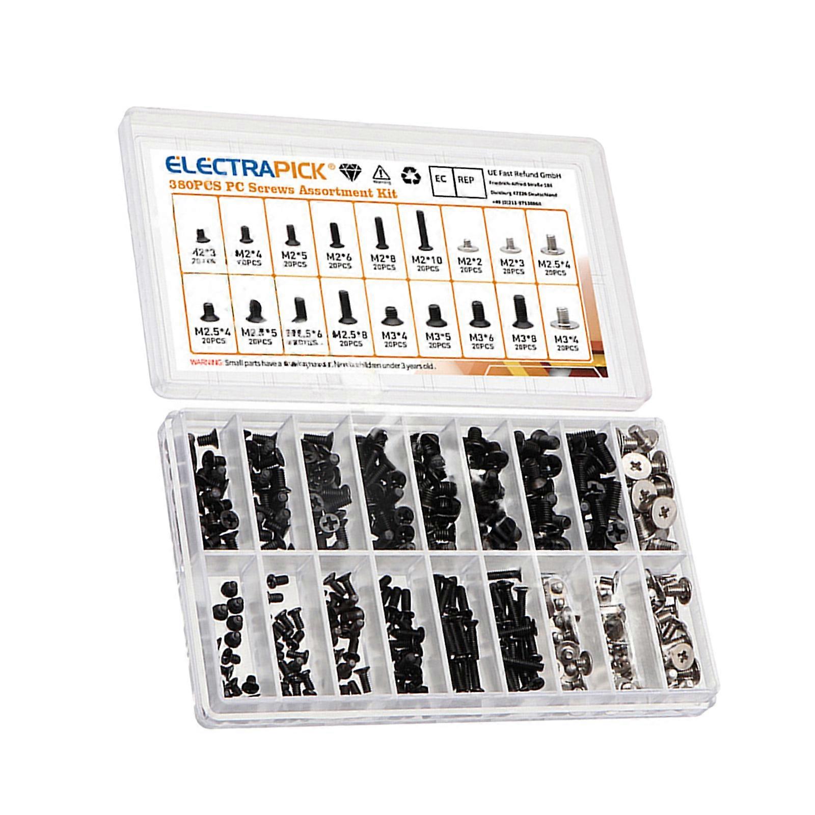 360X Universal Laptop Computer Screw Repair Kit M2-M3 For IBM HP Dell ...