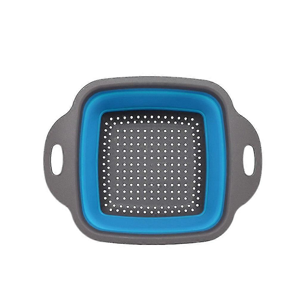 Foldable Silicone Colander Fruit Vegetable Washing Basket Strainer Kitchen Tool