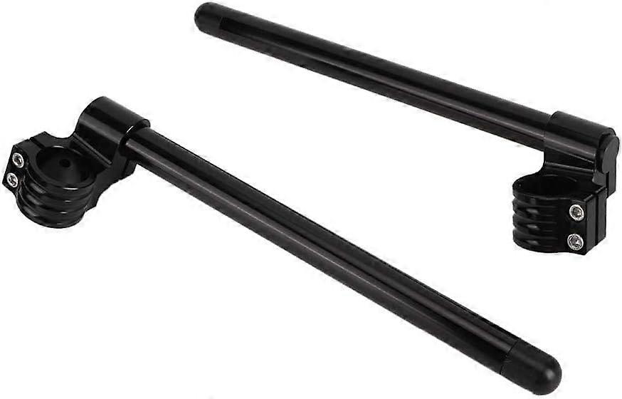 Motorcycle Modified Splitter Handlebar, 2pcs Universal Aluminum High Sensitivity Stable Black Handle(41mm)