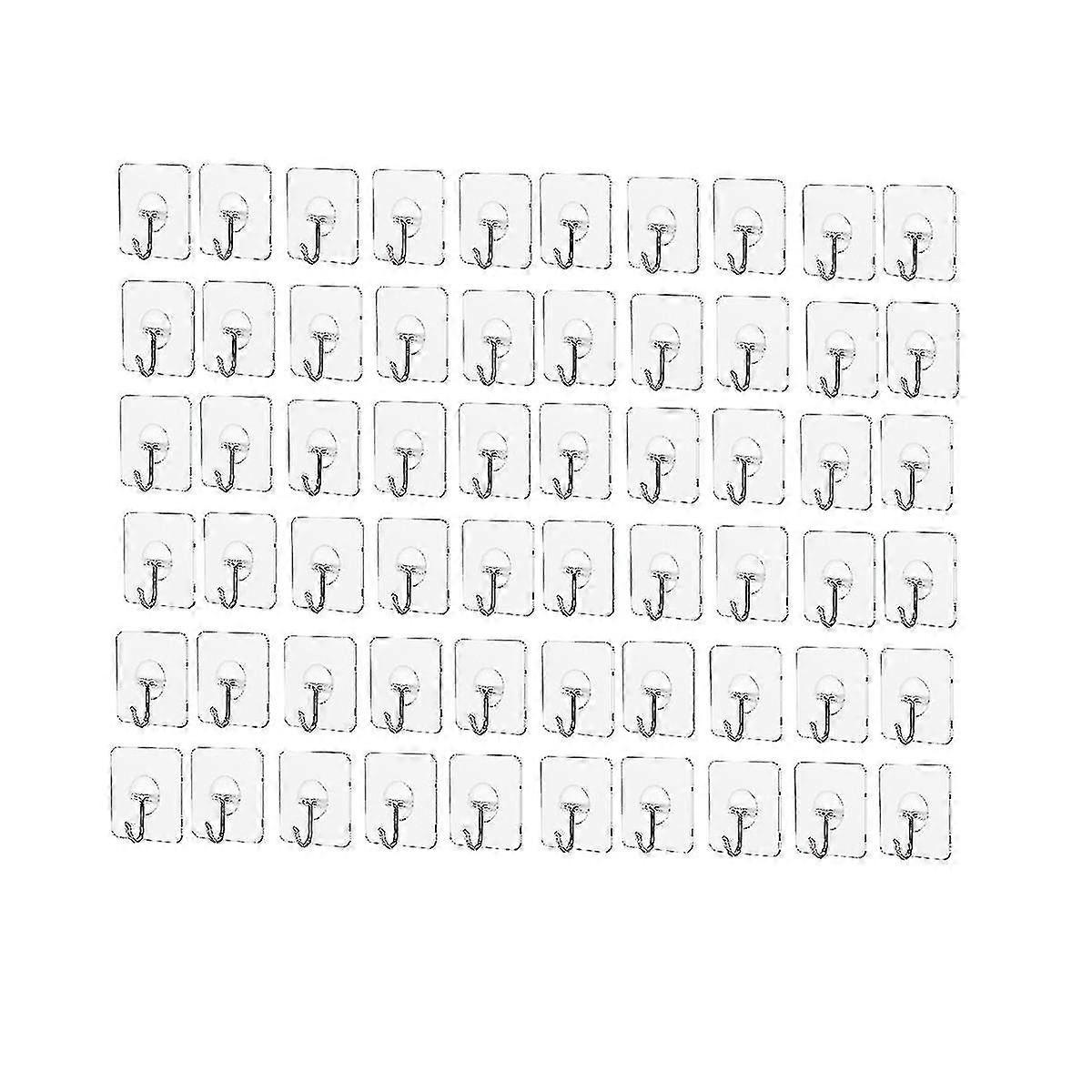 Hooks Duty Hooks, Transparent Reusable Seamless Hooks Fo