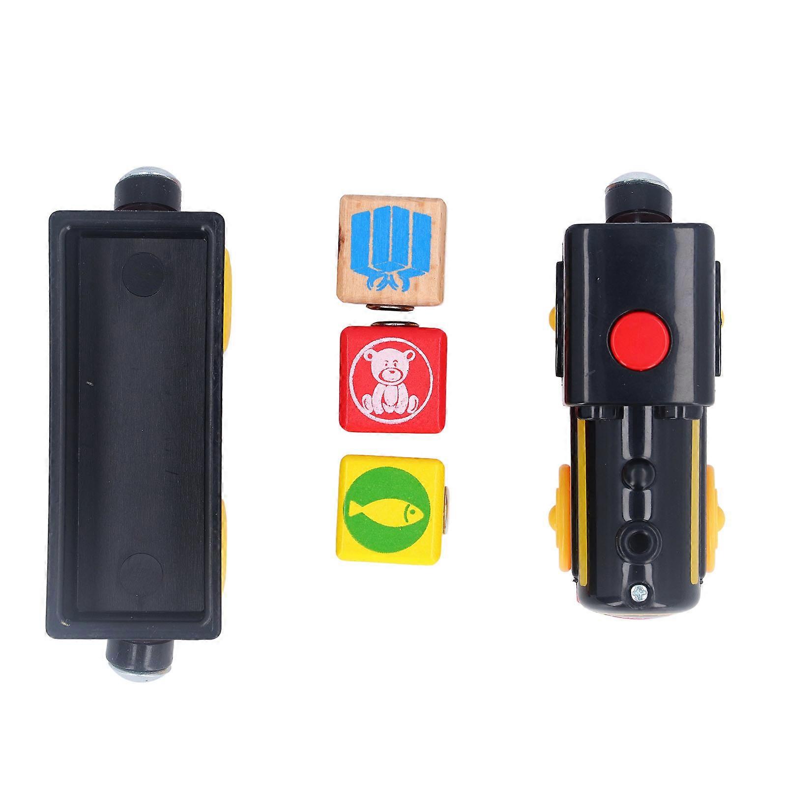 Magnetic Trains Carriage Model Securely Attached Electric Wooden Train Toy Playset Stimulate Imagination for Kids