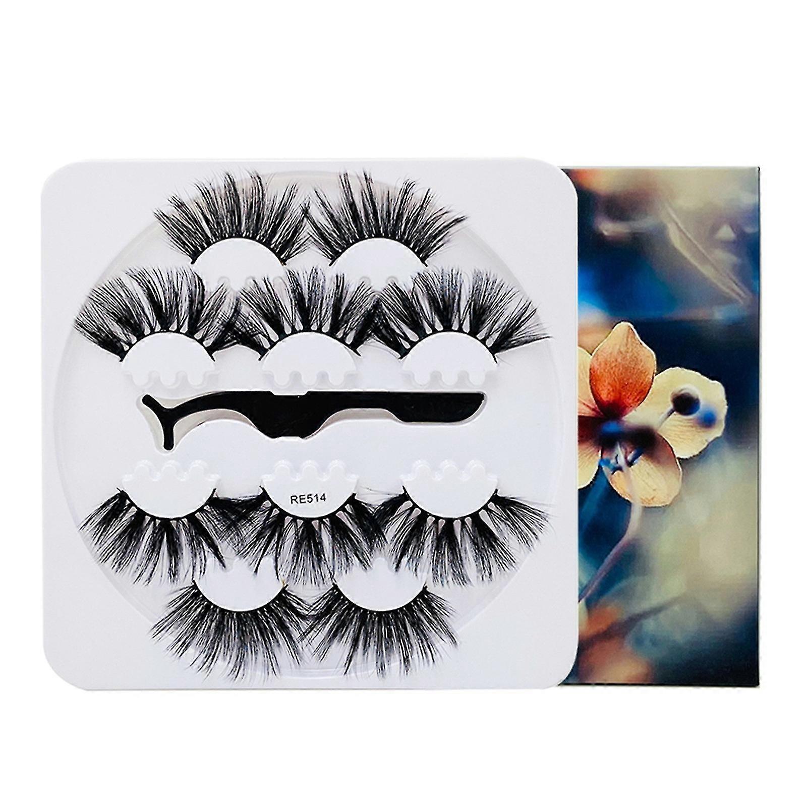 False Eyelashes 8d False Eyelashes Reusable Long Thick Eyelashes To Extend