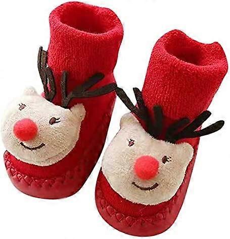 Christmas Newborn Baby Step Socks