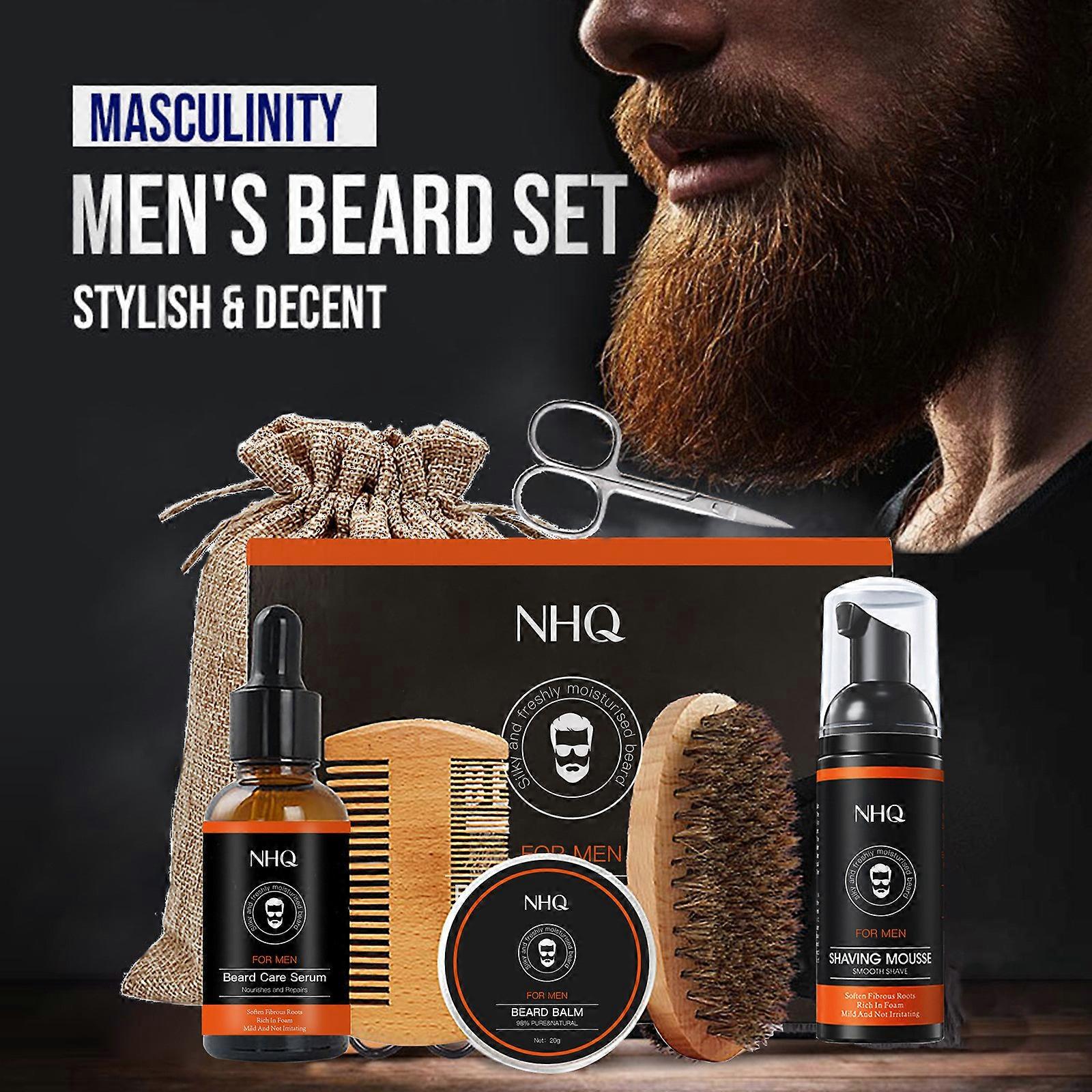 Skäggset Skägggel Skäggolja Skäggkräm Skäggvårdsset för män 90ml