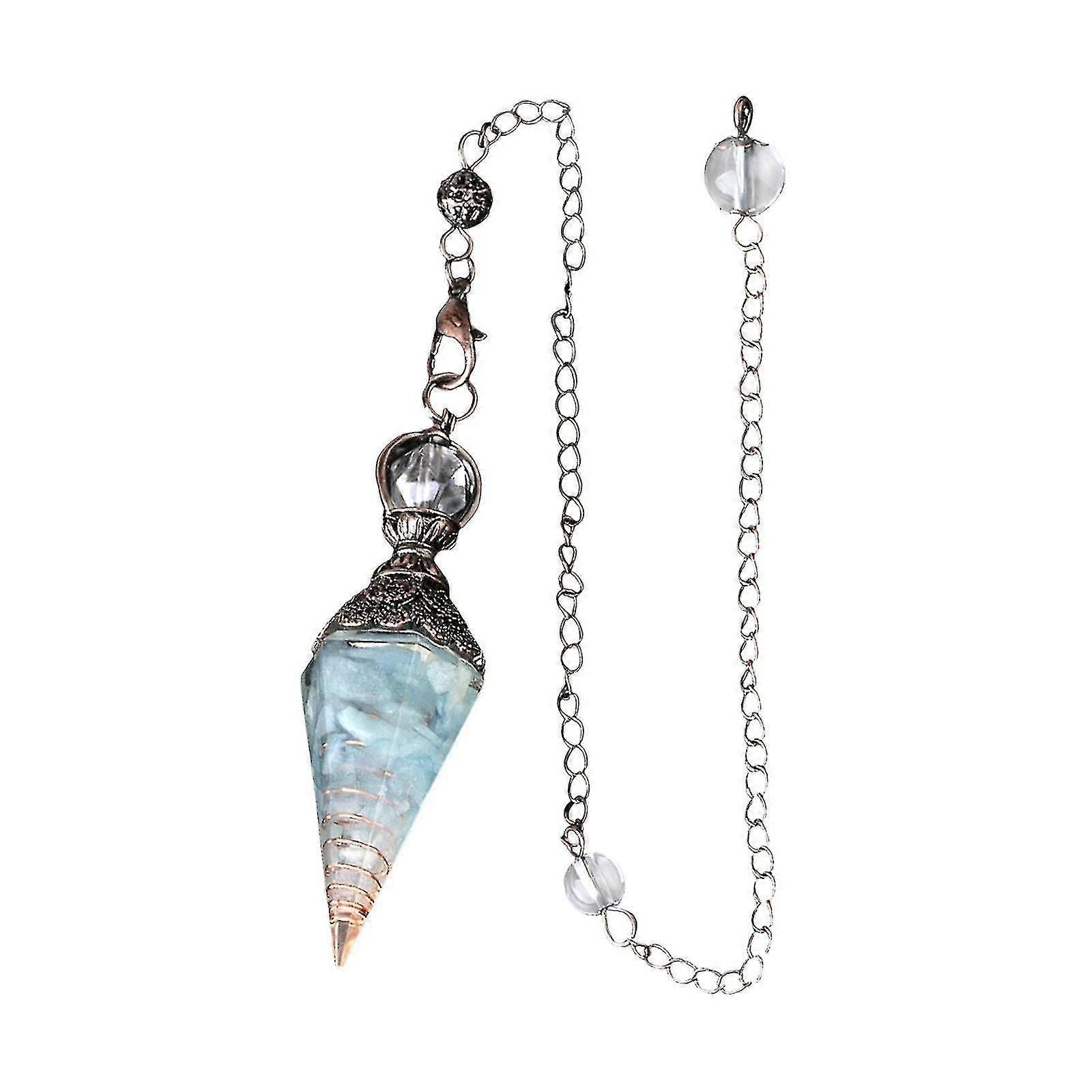 Crystal Pendulum Natural Stone Pendulums Pendant For Divination Dowsing
