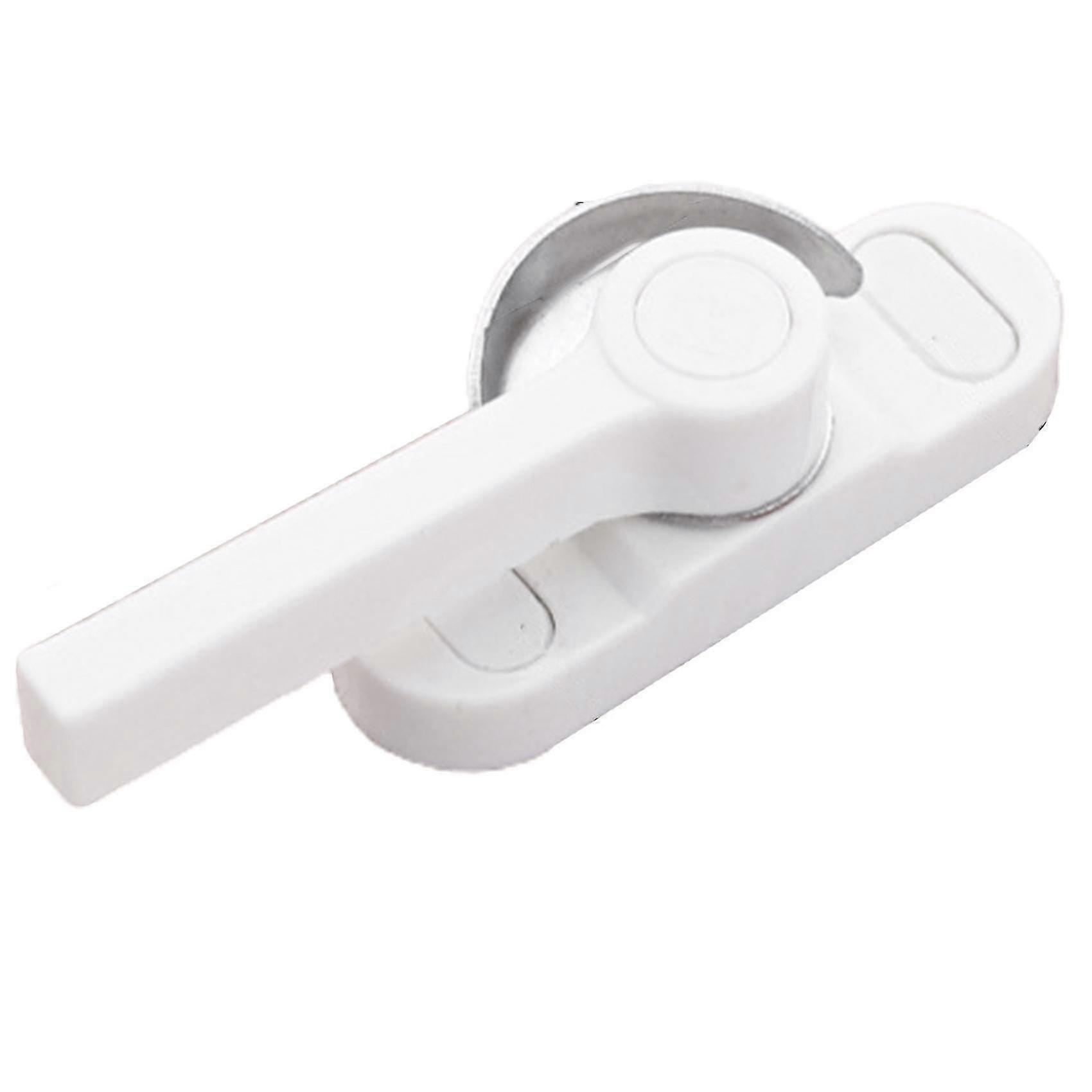 Sliding door and window sash safety lock type two-way lock, (white)