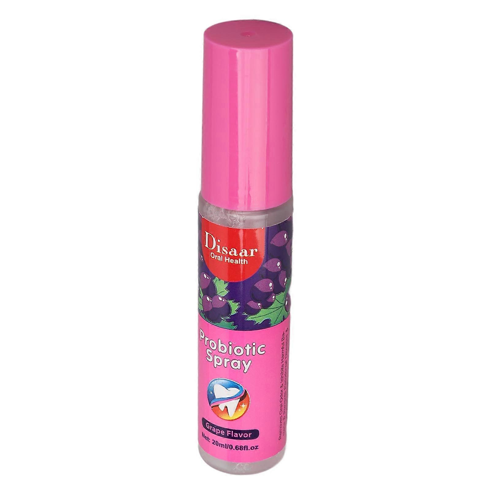 20ml Mouth Spray Grape Refreshing Moisturizing Spray Portable Long Lasting Mouth Spray