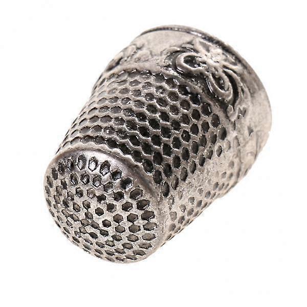 8xVintage Copper Sewing Thimble Finger Protector for DIY Crafts Silver