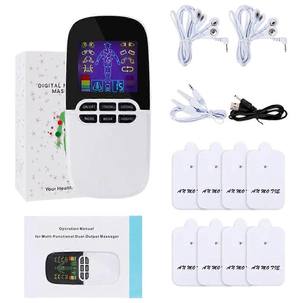 Rechargeable TENS Unit Digital Machine Physiotherapy Body Neck Massage