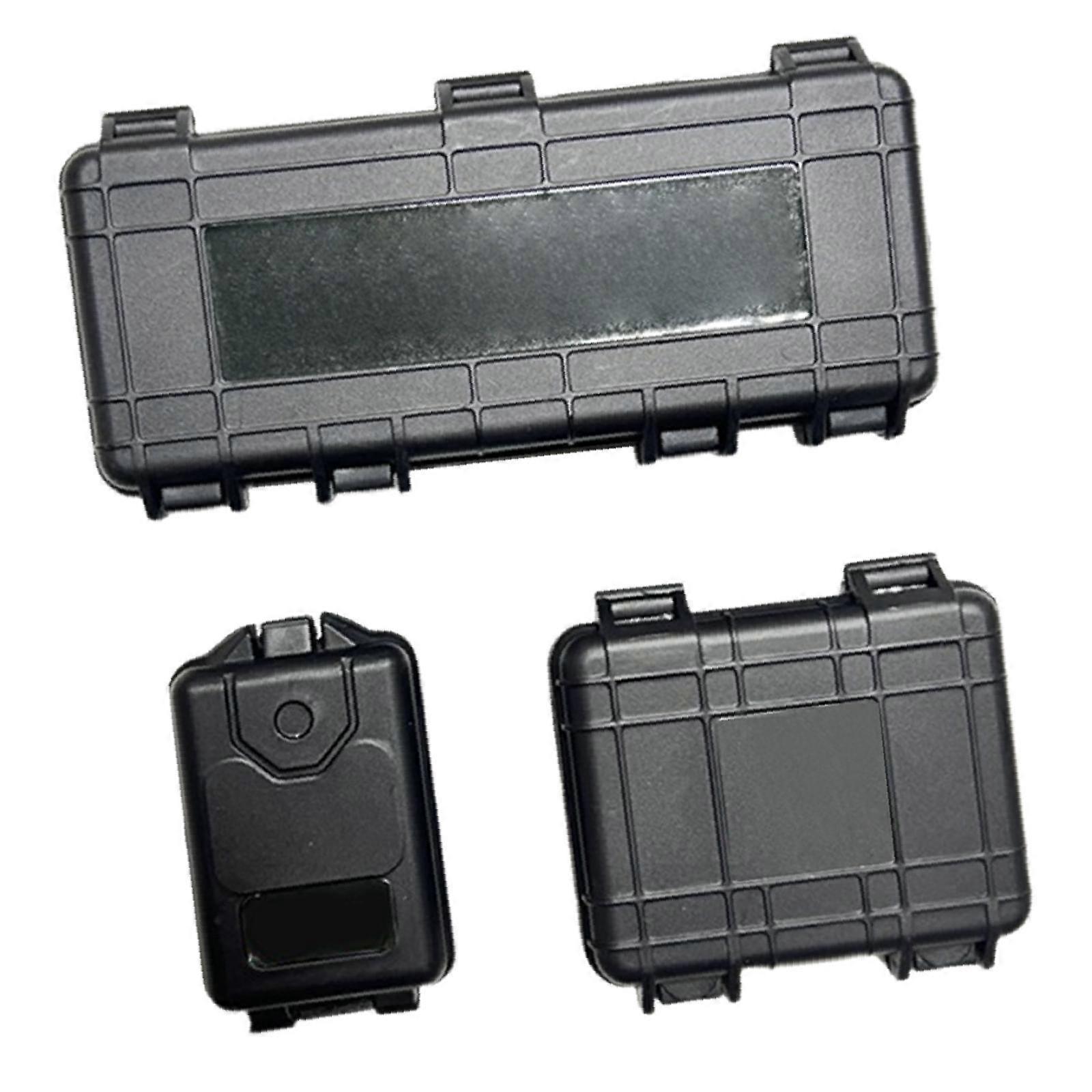 3Pcs 1/18 Action Figure Model Simulation Suitcase Chest (Black Color) Scene