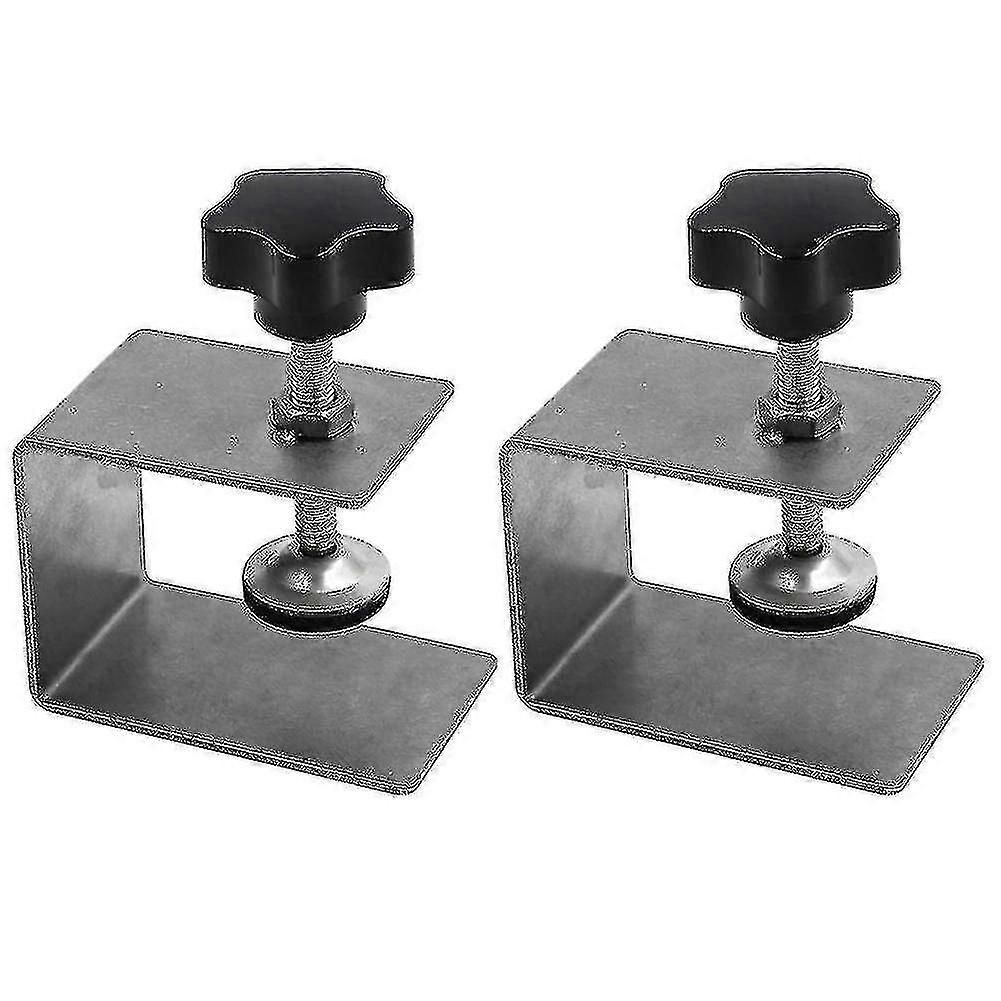 2pcs Home Improvement Smooth Woodworking Drawer Front Installation Clamp Hardware Jig Accessories -t