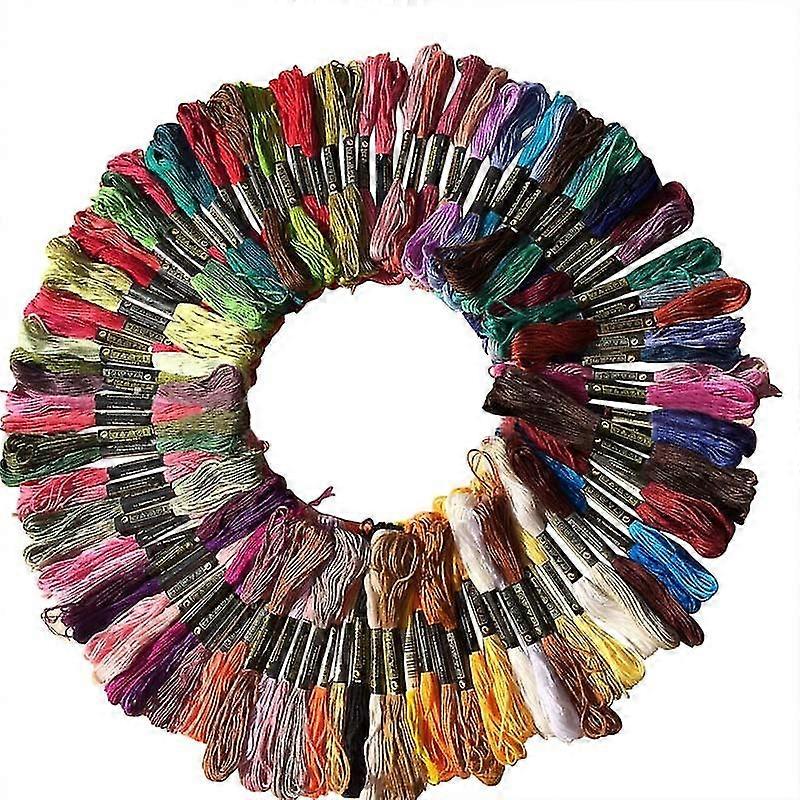 100pcs Cotton Thread Embroidery Thread Floss Sewing Skeins Craft Knitting Spiraea