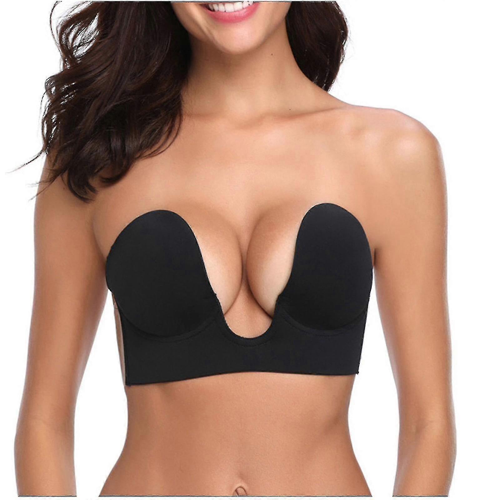 Vrouwen Sticky Bh Strapless Backless Bh Zelfklevende BH Onzichtbaar Push Up Bh