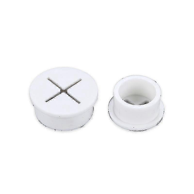 Tappi in gomma con foro in silicone Occhielli in gomma per Office Home Computer Desk Cable Hole Cover (bianco) (6pcs) A