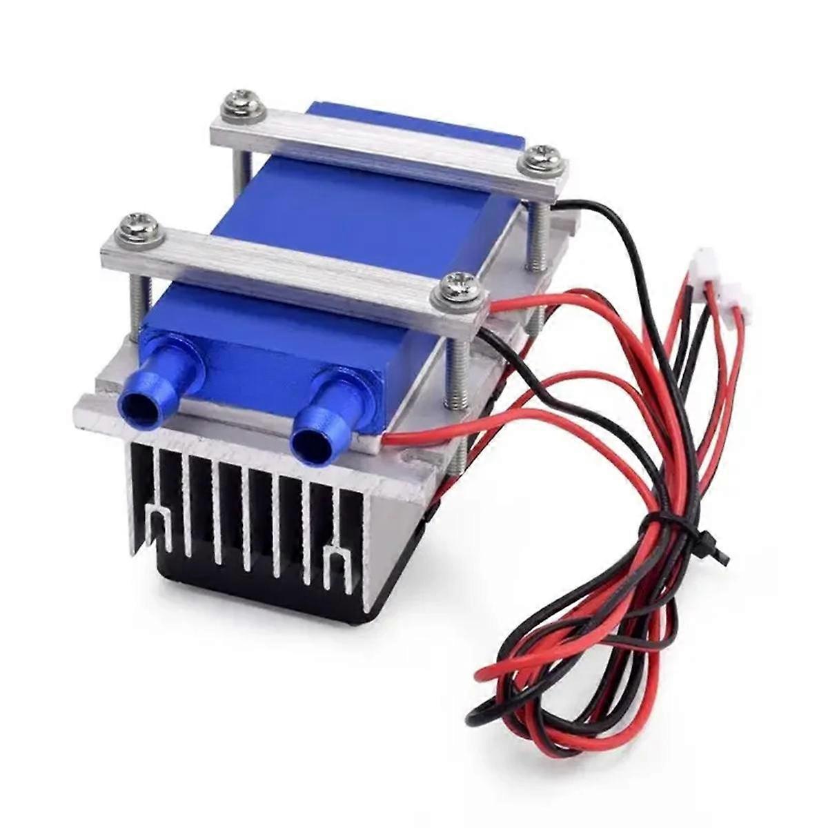 144W Thermoelectric Peltier Refrigeration Cooler DC 12V 15A Semiconductor Cooling System for Small Air Conditioning Fan