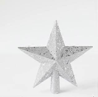 Glitter Tree Top Star - Christmas Decoration Cross Three-Dimensional - Five-Pointed Star