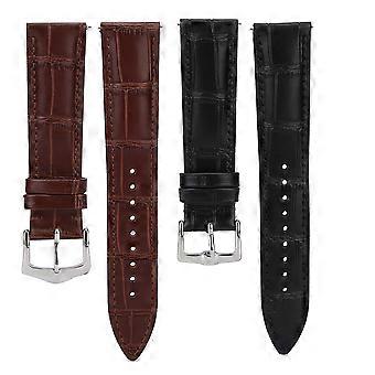 2set Correa de reloj práctica unisex Exquisito accesorio de repuesto de correa de reloj ajustable (20 mm)