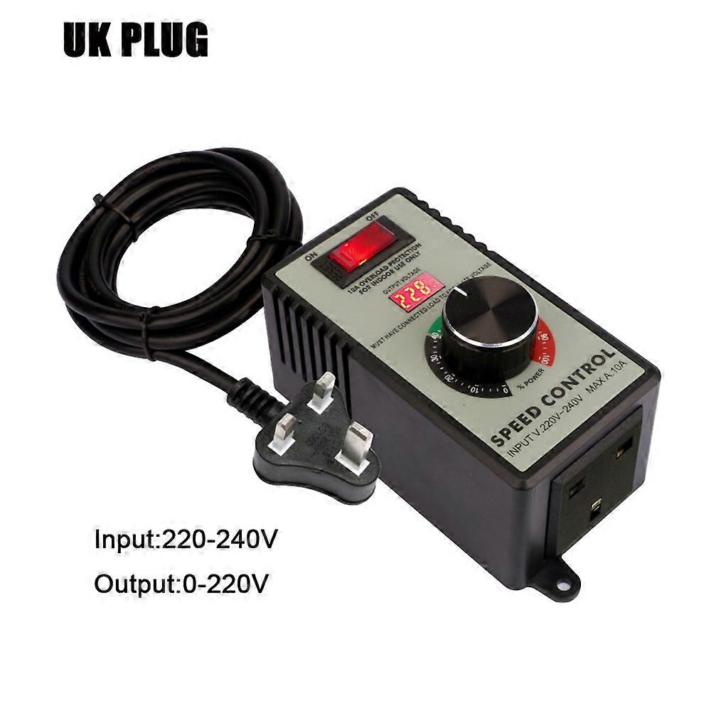 AC Motor Speed Controller Electric Router Exhaust Fan Grinder Drill Variable Voltage Regulator Switch LED Display 110V 220V