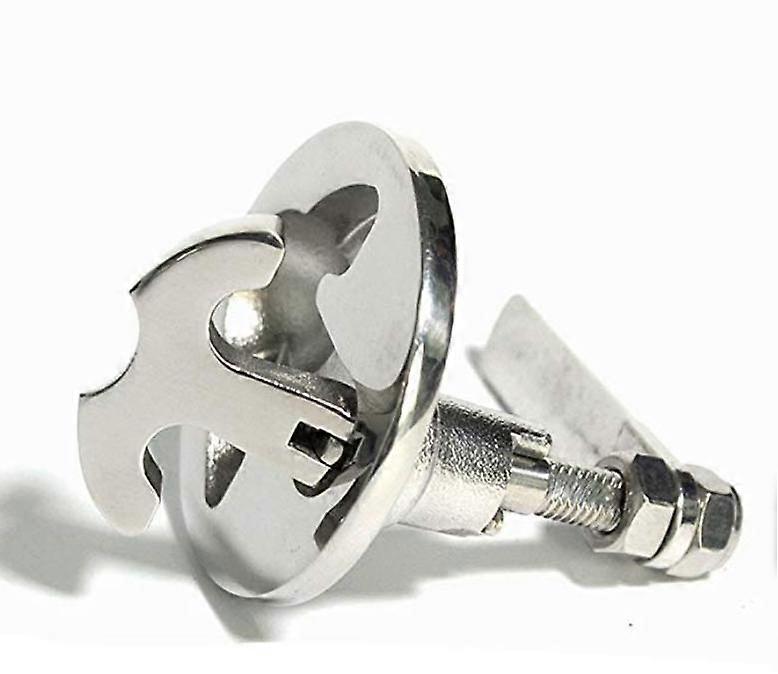 316 Stainless steel Circle Recessed Flush Ring Pull Handle Hatch Locker Cabinet 2" x 1-3/5" (50 x 41 mm)