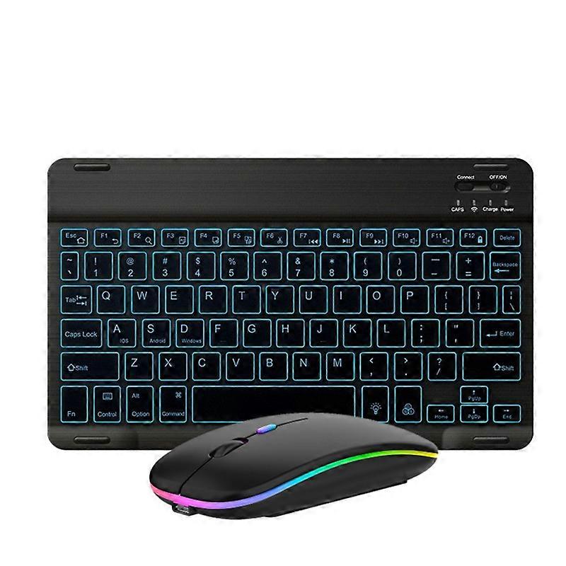 RGB Backlit Bluetooth Keyboard And Mouse Set