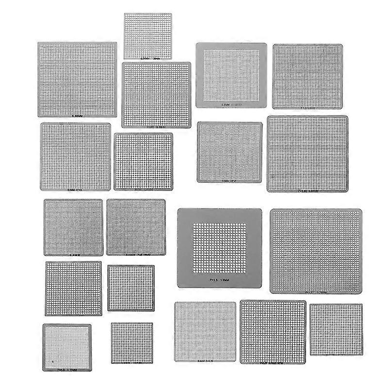 27pcs Bga Stencils Universal Direct Heated Stencils For Smt Smd Chip Rpair