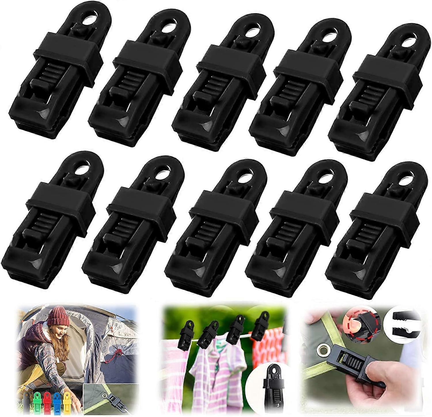 Adjustable heavy duty tarp and shade cloth latches, windproof shade cloth plastic clips, reusable