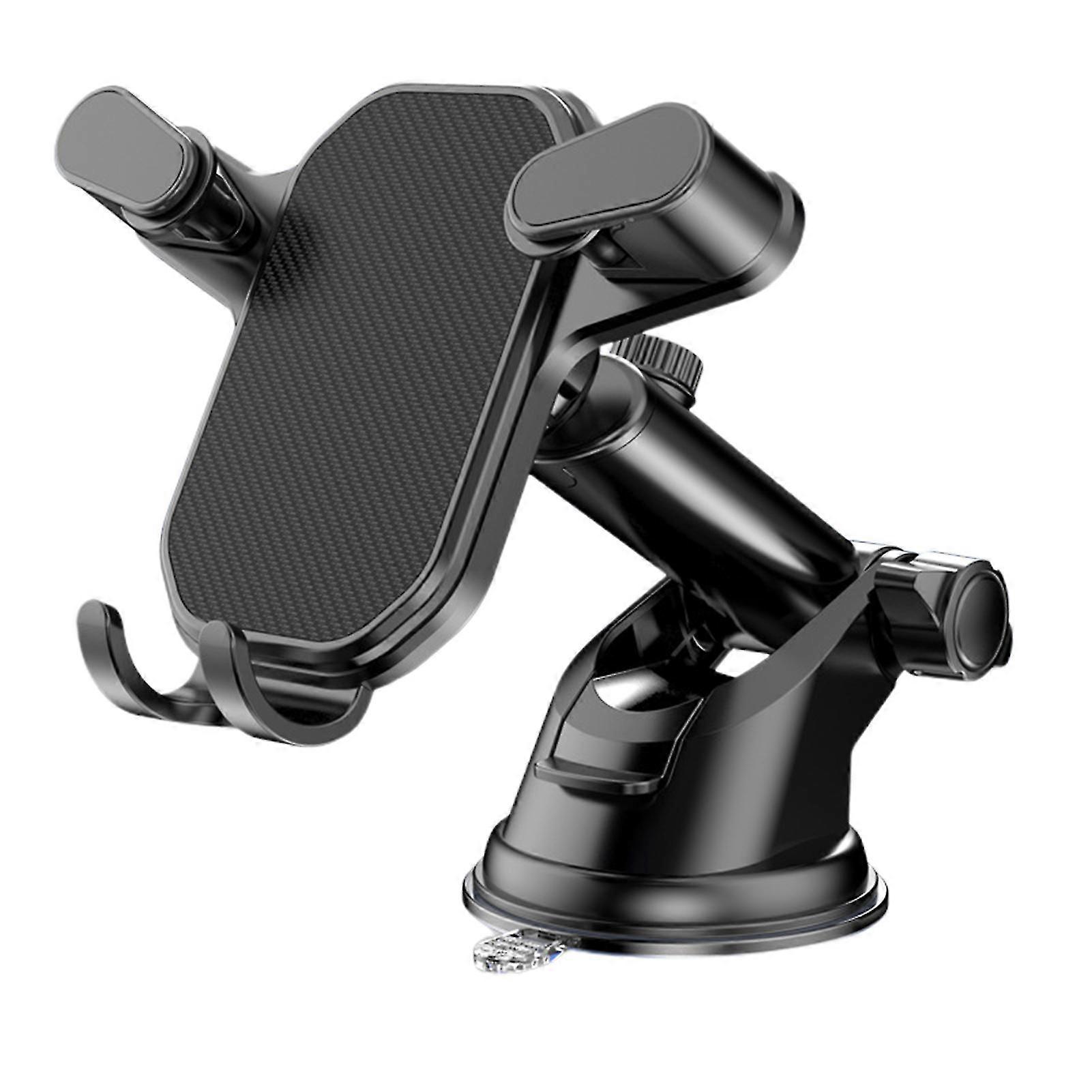 Hook Mount Car Mobile Phone Bracket 360 Degree Rotate Retractable Stable For Navigation Driving