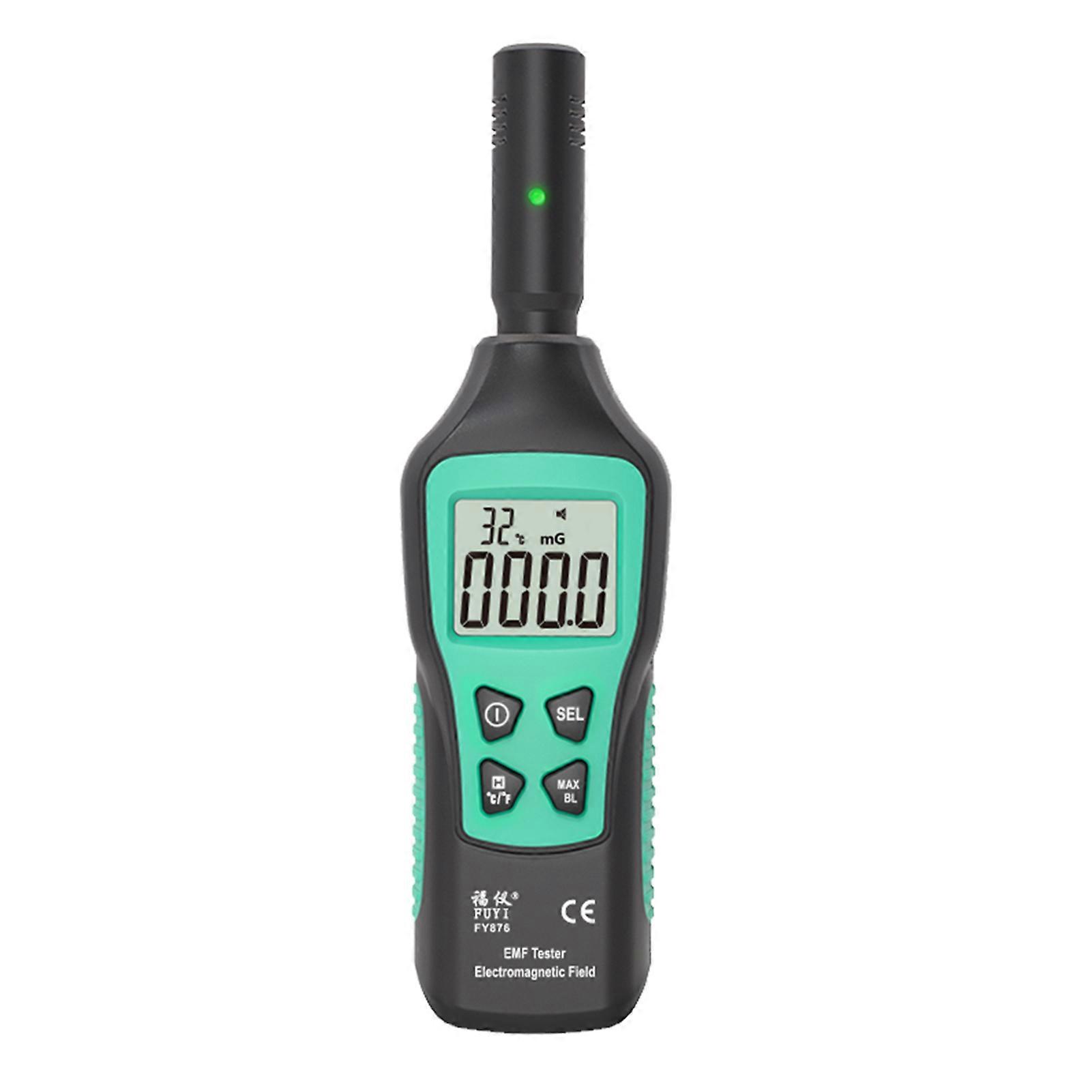 FUYI EMF Meter Electromagnetic Radiation Detector Handheld Precision Electromagnetic Wave Radiation Tester Radiation Monitor