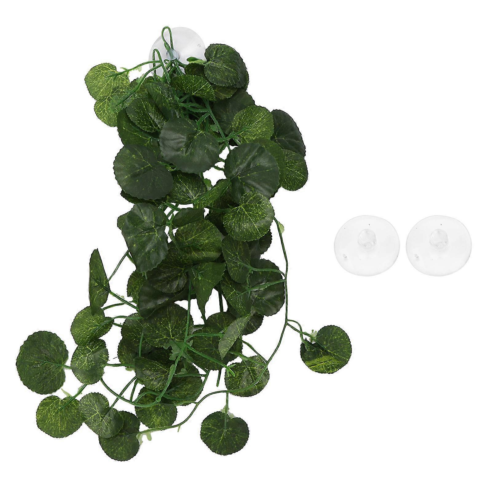 Reptile Decorative Landscaping Plant False Vine for Rainforest Terrariums Green Shell