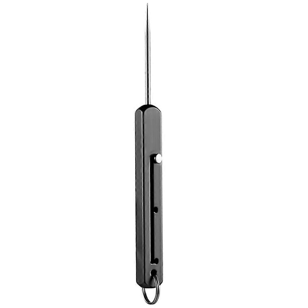  Retractable Titanium Toothpicks Keychain Reusable Toothpick Holder for Camping