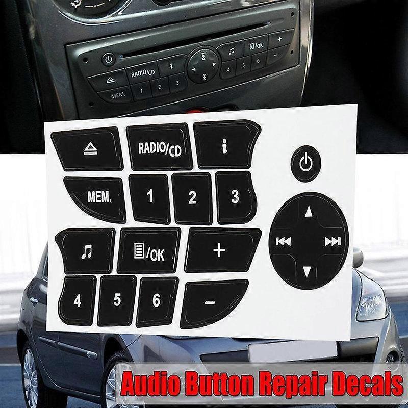 Stereo Radio Navigation Button Repair Decals Sticker Set For 03-05 GM CADILLAC E - Foto 13