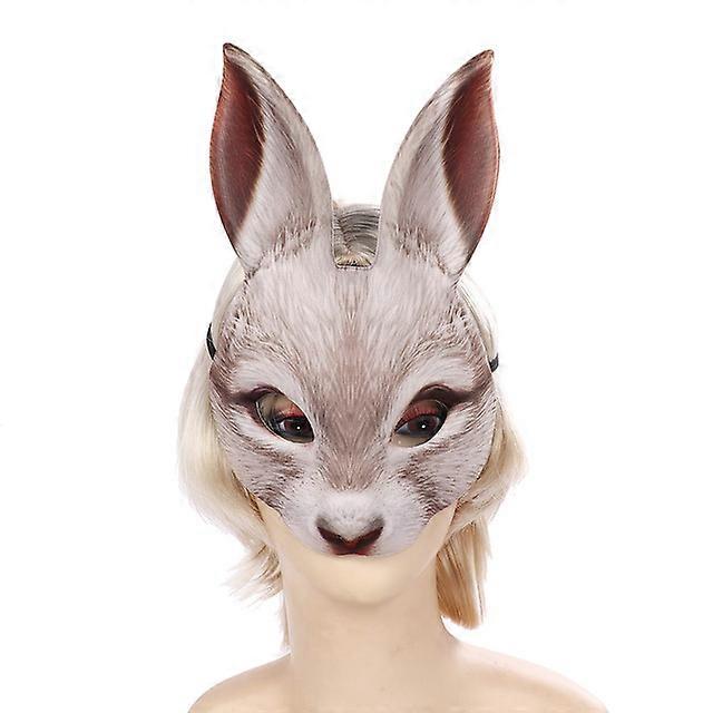 Halloween Rabbit Masks Mascaras Animales Prop Mask Unisex Carnival Holiday Party Accessories Cosplay Tools Realistic Masker