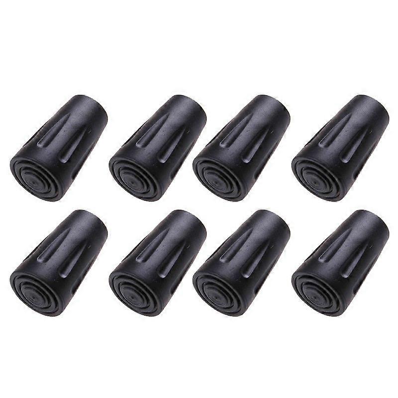 8Pcs Trekking Pole Nordic Walk Stick Cane Climb Replacement Alpenstock Outdoor Camp Hike Protector Cap Tip Rubber Canes & Walking Sticks