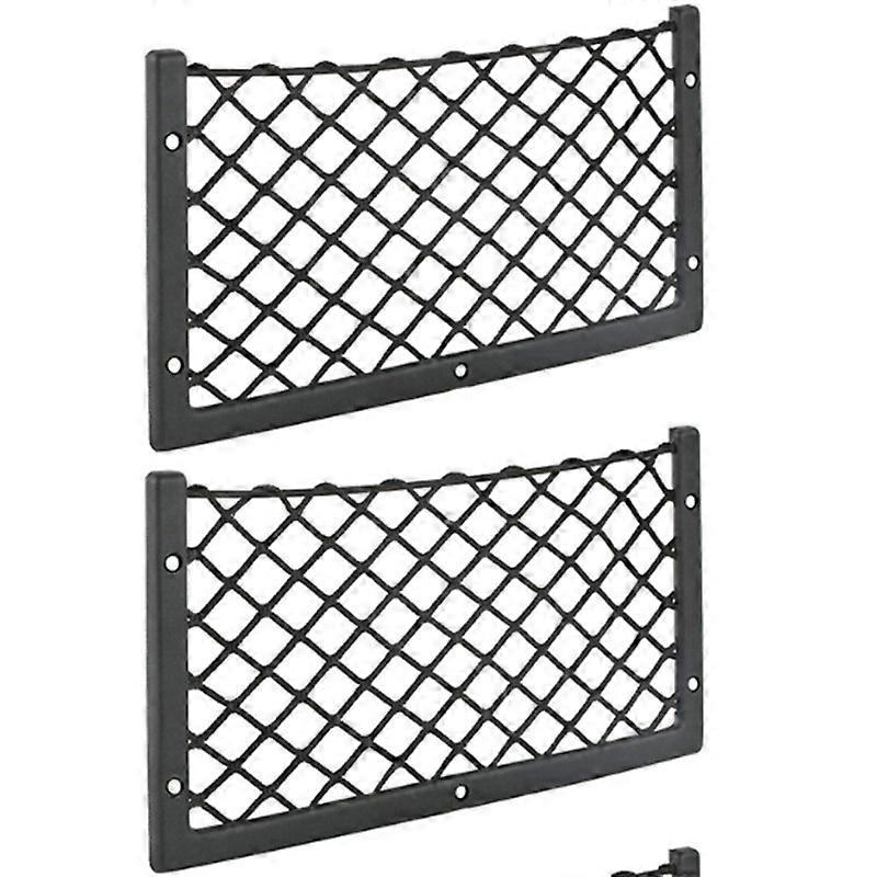 2 Pcs Elastic Storage Nets - Wall Mount for Car, Caravan, RV(36*18CM)