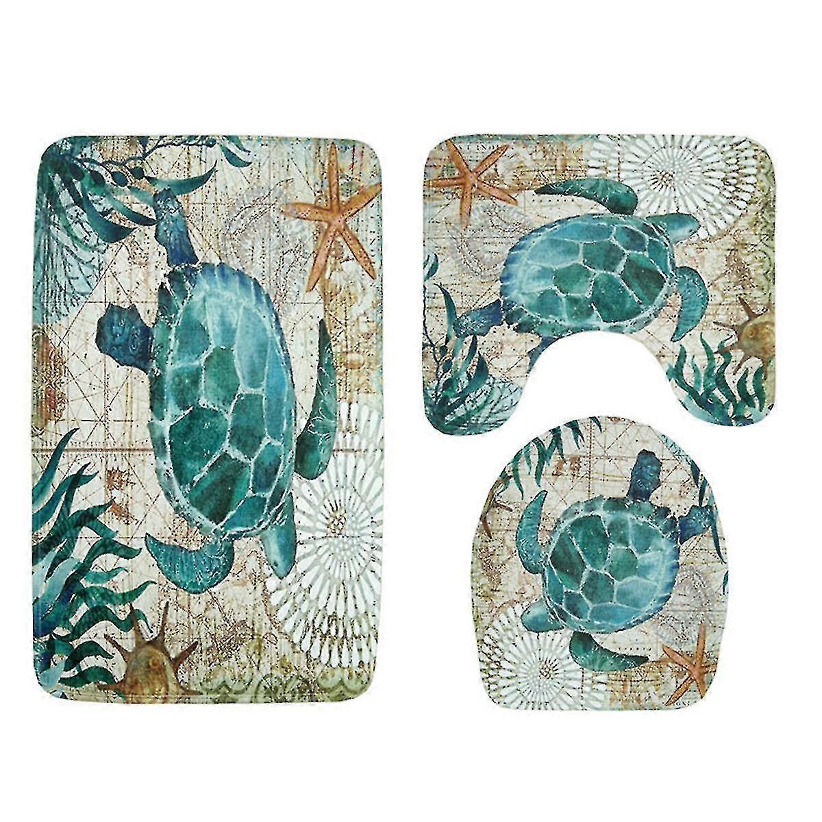 3 Pcs Bath Mat Set,Memory Foam Bath Rugs Soft Bathroom Non-Slip Set